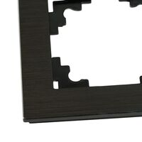 Рамка на 2 поста Катрин (черный, Strong) / Stekker MFR00-7002-05