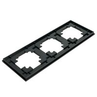 Рамка на 3 поста Катрин (черный, Strong) / Stekker MFR00-7003-05