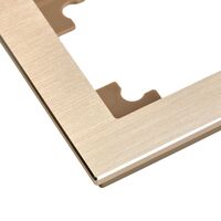 Рамка на 4 поста Катрин (шампань, Strong) / Stekker MFR00-7004-02