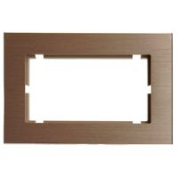 Рамка для двойной розетки Катрин (шампань, Strong) / Stekker MFR00-7012-02