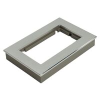 Рамка для двойной розетки Катрин (серебро, Strong) / Stekker MFR00-7012-03