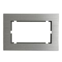 Рамка для двойной розетки Катрин (серебро, Strong) / Stekker MFR00-7012-03
