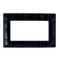 Рамка для двойной розетки Катрин (черный, Light) / Stekker PFR00-7012-05