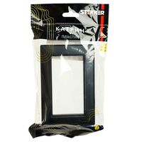 Рамка для двойной розетки Катрин (черный, Light) / Stekker PFR00-7012-05