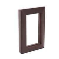 Рамка для двойной розетки Катрин (шоколад, Light) / Stekker PFR00-7012-04