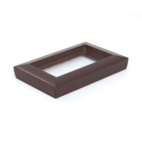 Рамка для двойной розетки Катрин (шоколад, Light) / Stekker PFR00-7012-04