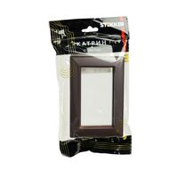 Рамка для двойной розетки Катрин (шоколад, Light) / Stekker PFR00-7012-04