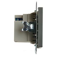 Розетка USB тип A+C Катрин (графит) / Stekker GLS10-7116-06