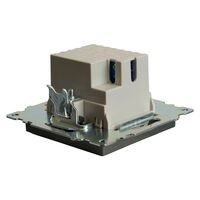 Розетка USB тип A+C Катрин (графит) / Stekker GLS10-7116-06