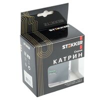 Розетка USB тип A+C Катрин (черный) / Stekker GLS10-7116-05