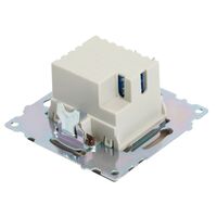 Розетка USB тип A+C Катрин (шоколад) / Stekker GLS10-7116-04