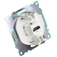 Розетка HDMI Катрин (белый) / Stekker GLS00-7118-01