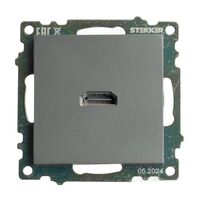 Розетка HDMI Катрин (графит) / Stekker GLS00-7118-06