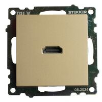 Розетка HDMI Катрин (золото) / Stekker GLS00-7118-08