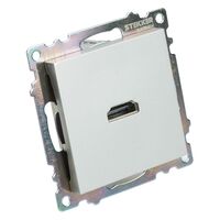 Розетка HDMI Катрин (серебро) / Stekker GLS00-7118-03