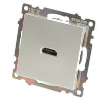 Розетка HDMI Катрин (серебро) / Stekker GLS00-7118-03