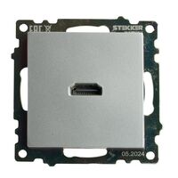 Розетка HDMI Катрин (серебро) / Stekker GLS00-7118-03
