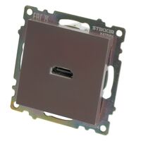 Розетка HDMI Катрин (шоколад) / Stekker GLS00-7118-04