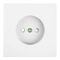 Розетка без заземления с защитной шторкой Мия (белая магнолия) / Stekker RST16-3109-01