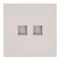 Розетка RJ-45 двойная Мия (пудровый жемчуг) / Stekker RST00-3111-08