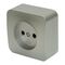 Розетка без заземления София (серебро) / Stekker MST10-11-03