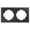 Рамка на 2 поста Катрин (графит, Glance) / Stekker GFR00-7002-06