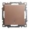 Выключатель одноклавишный с подсветкой Катрин (шампань) / Stekker GLS10-7101-02