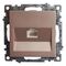 Розетка компьютерная RJ-45 Катрин (шампань) / Stekker GLS00-7107-02
