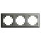 Рамка на 3 поста Катрин (графит, Light) / Stekker PFR00-7003-06
