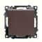 Переключатель перекрестный одноклавишный Катрин (шоколад) / Stekker GLS10-7110-04