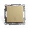 Выключатель одноклавишный с подсветкой Катрин (золото) / Stekker GLS10-7101-08