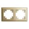 Рамка на 2 поста Катрин (золото, Light) / Stekker PFR00-7002-08