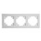 Рамка на 3 поста Катрин (белый матовый, Matte) / Stekker GFR00-7003-01M