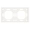 Рамка на 2 поста Эмили (белый фарфор) / Stekker PFR00-5002-01