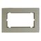 Рамка для двойной розетки Катрин (серебро, Strong) / Stekker MFR00-7012-03