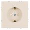 Розетка с заземлением и защитными шторками Эмили (кашемир) / Stekker RST16-5110-08