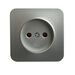 Розетка без заземления София (серебро) / Stekker MST10-11-03