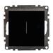 Сенсорный выключатель одноклавишный Катрин (черный) / STEKKER GLS2-7203-05