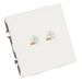 Розетка компьютерная RJ-45 двойная Эмили (белый фарфор) / Stekker RST00-5111-01