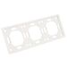 Рамка на 3 поста Эмили (белый фарфор) / Stekker PFR00-5003-01