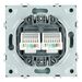 Розетка компьютерная RJ-45 двойная Эмили (платиново-серый) / Stekker RST00-5111-10