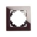 Рамка на 1 пост Катрин (шоколад, Glance) / Stekker GFR00-7001-04