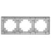 Рамка на 3 поста Катрин (серебро, Light) / Stekker PFR00-7003-03