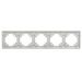 Рамка на 4 поста Катрин (серебро, Light) / Stekker PFR00-7004-03