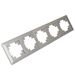Рамка на 5 постов Катрин (серебро, Light) / Stekker PFR00-7005-03
