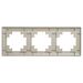 Рамка на 3 поста Катрин (шампань, Light) / Stekker PFR00-7003-02
