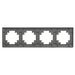 Рамка на 5 постов Катрин (графит, Light) / Stekker PFR00-7005-06