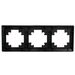 Рамка на 3 поста Катрин (черный, Light) / Stekker PFR00-7003-05