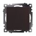 Переключатель одноклавишный Катрин (шоколад) / Stekker GLS10-7105-04