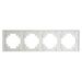 Рамка на 4 поста Катрин (белый матовый, Matte) / Stekker GFR00-7004-01M